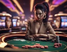Tampilan meja poker di aplikasi mobile 66bet